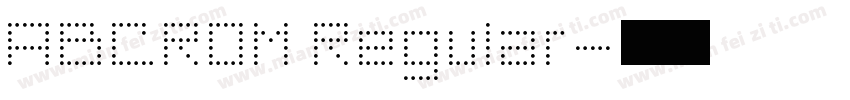 ABCROM Regular字体转换
